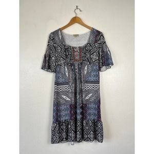 One World Hippie Boho Dress size S